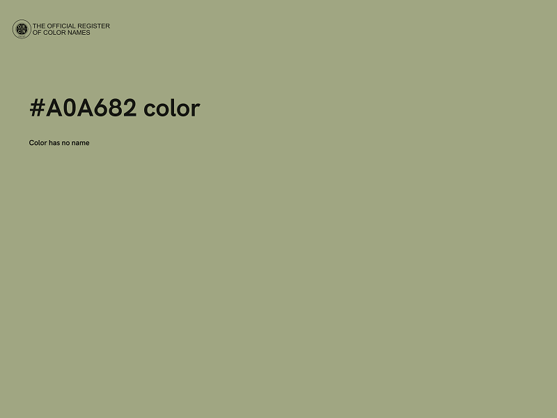 #A0A682 color image