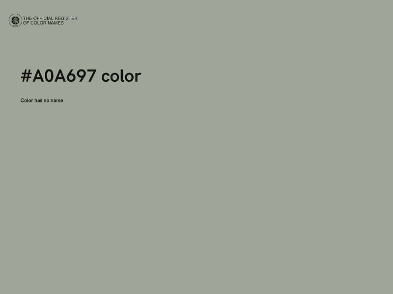 #A0A697 color image