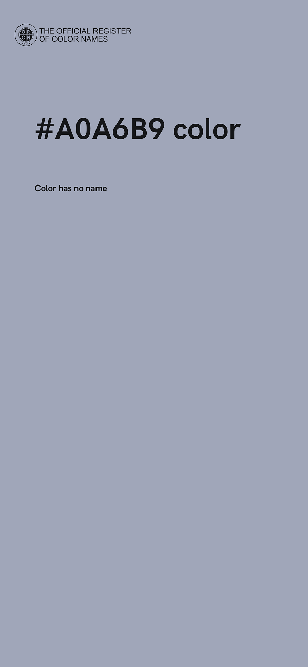 #A0A6B9 color image