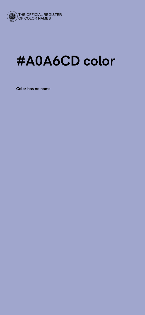 #A0A6CD color image