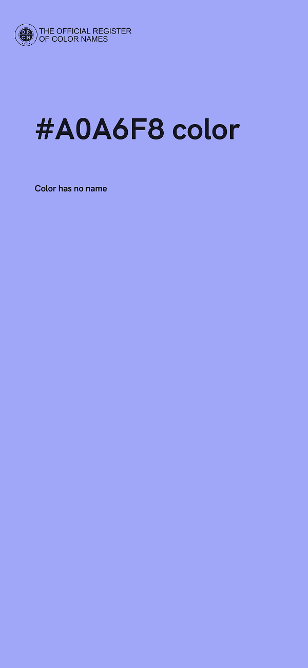#A0A6F8 color image