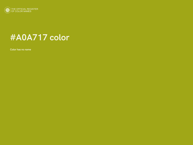 #A0A717 color image