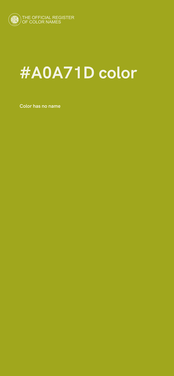 #A0A71D color image