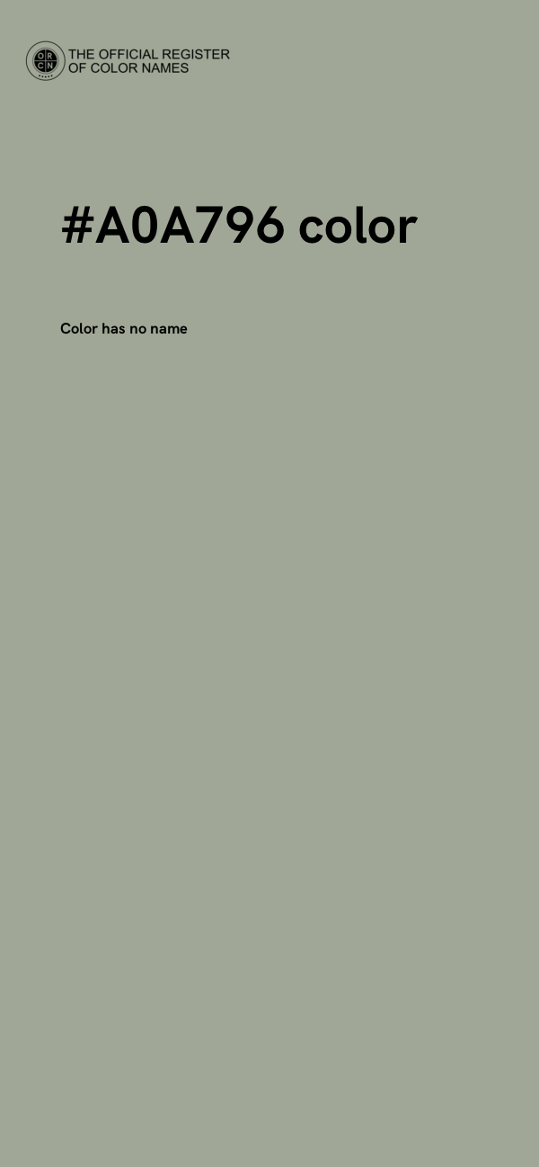 #A0A796 color image