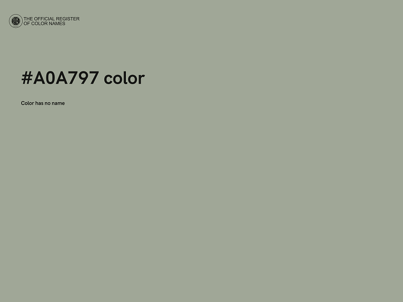 #A0A797 color image