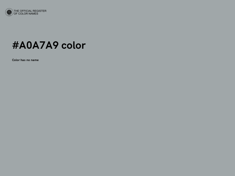 #A0A7A9 color image
