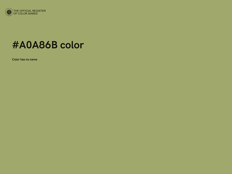 #A0A86B color image