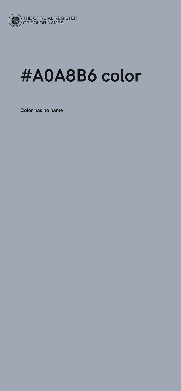#A0A8B6 color image