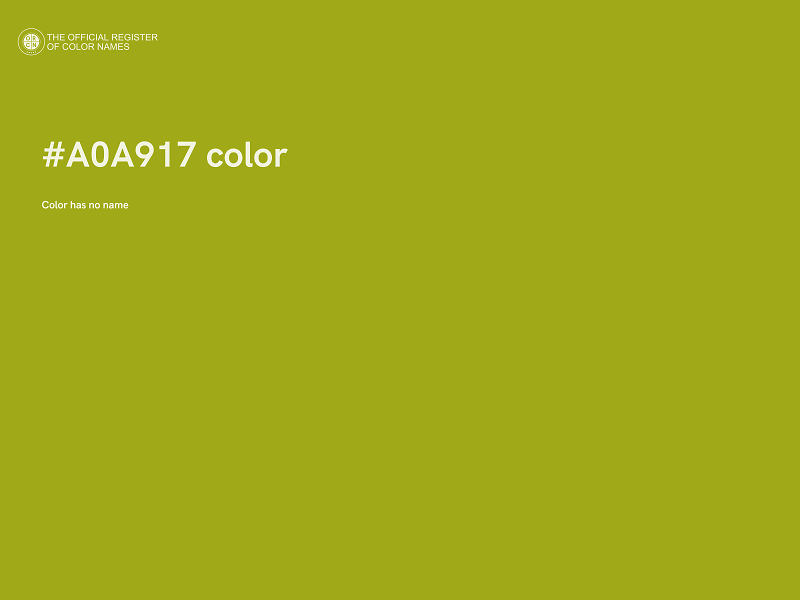 #A0A917 color image