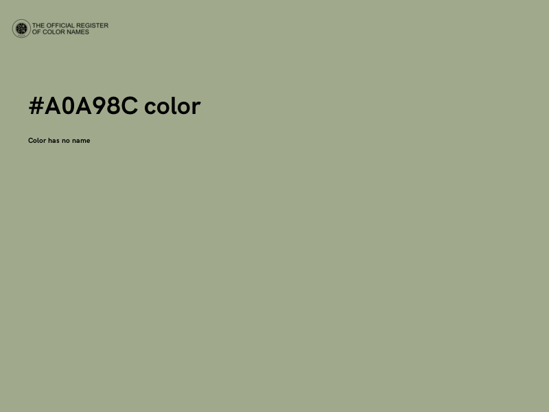 #A0A98C color image