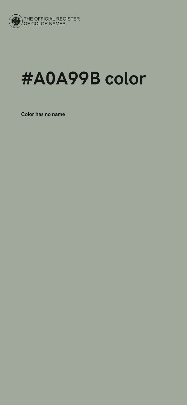 #A0A99B color image
