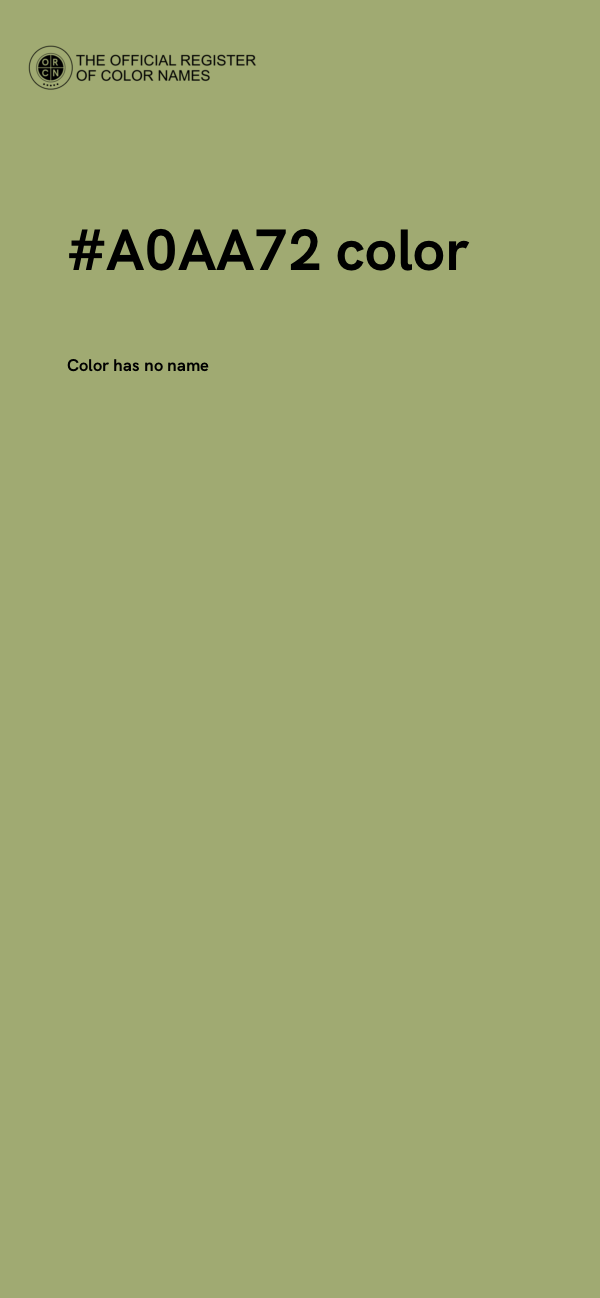 #A0AA72 color image