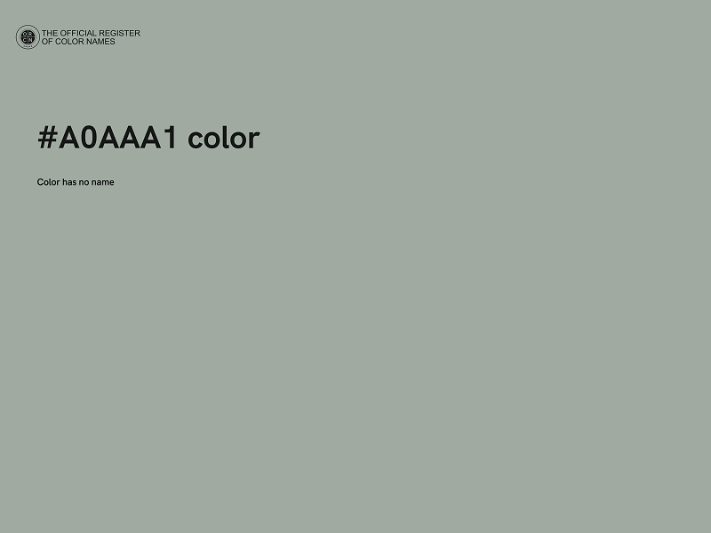 #A0AAA1 color image