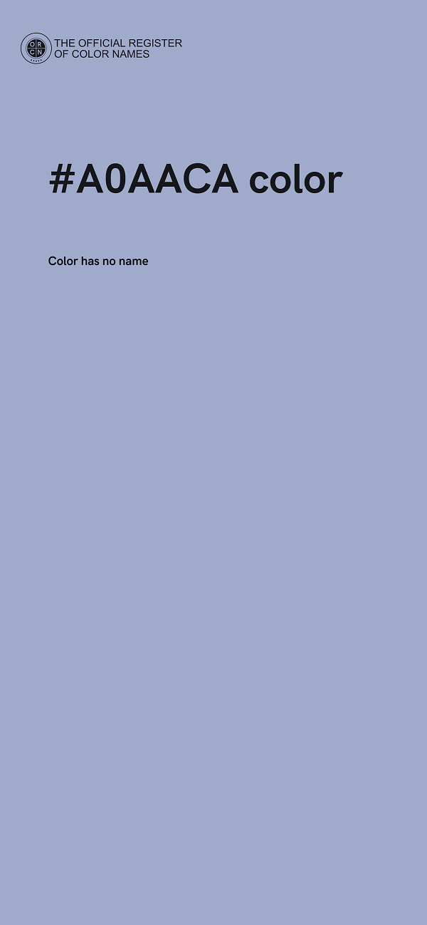 #A0AACA color image