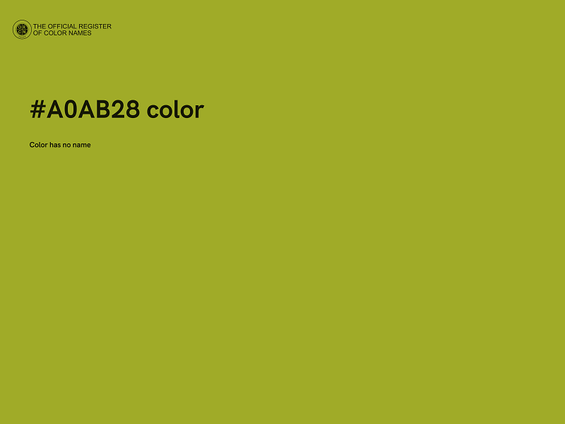 #A0AB28 color image