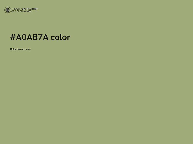 #A0AB7A color image