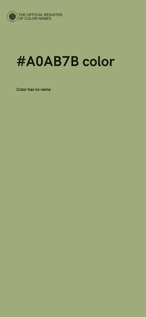 #A0AB7B color image