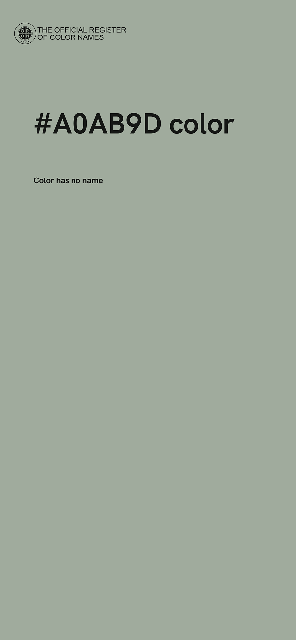 #A0AB9D color image