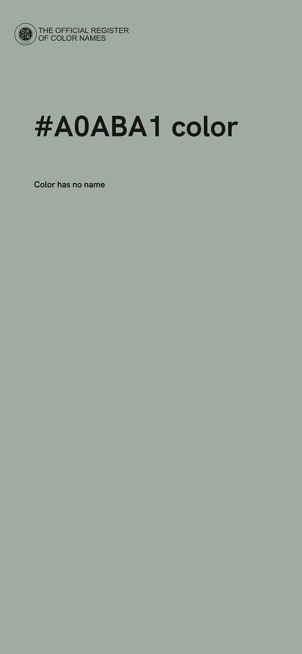 #A0ABA1 color image