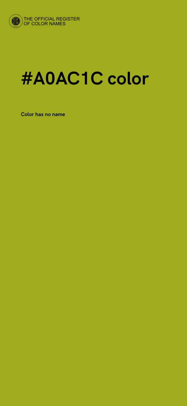 #A0AC1C color image