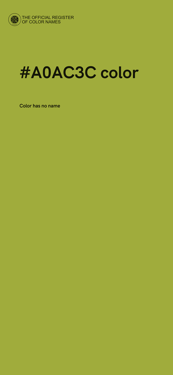 #A0AC3C color image