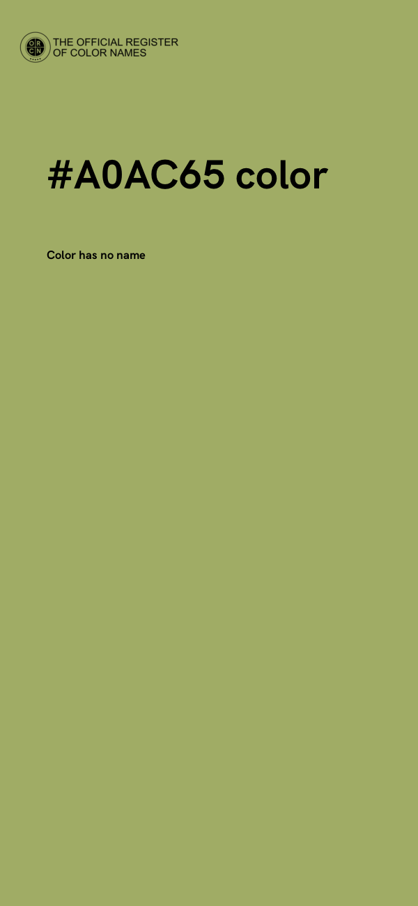 #A0AC65 color image