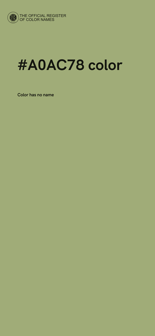 #A0AC78 color image