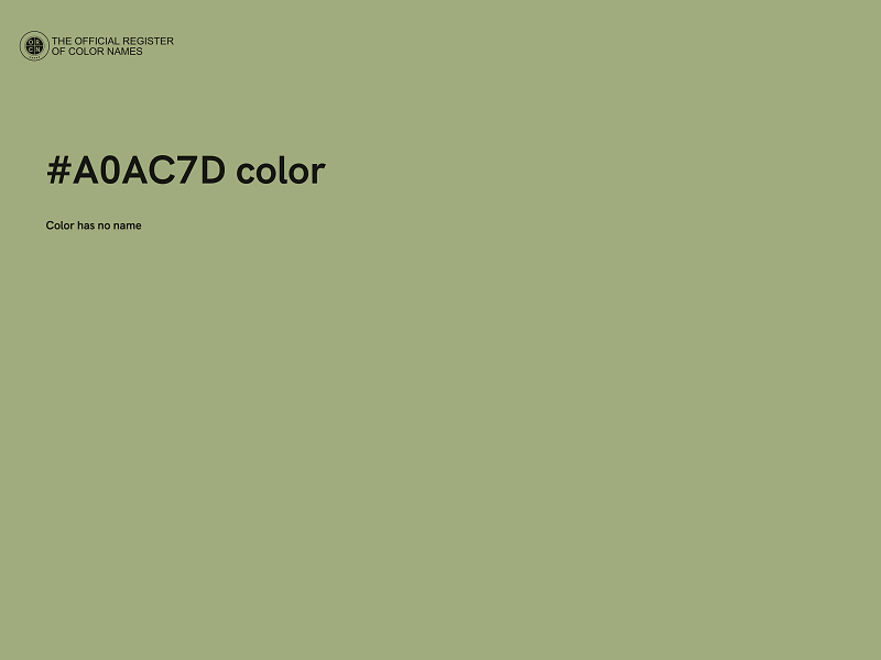 #A0AC7D color image