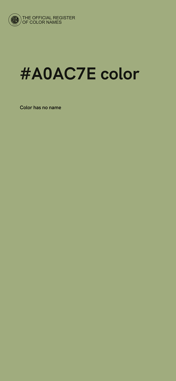 #A0AC7E color image