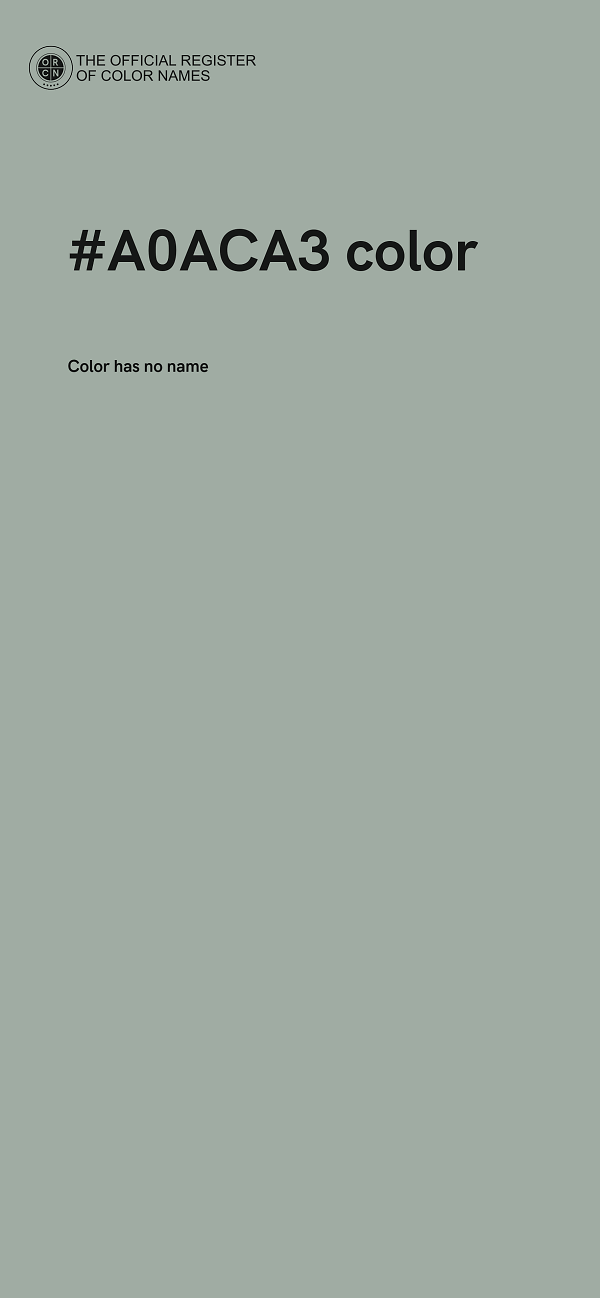 #A0ACA3 color image
