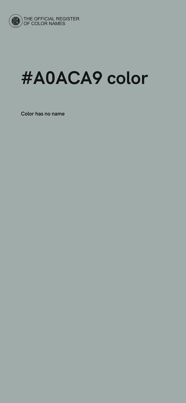#A0ACA9 color image
