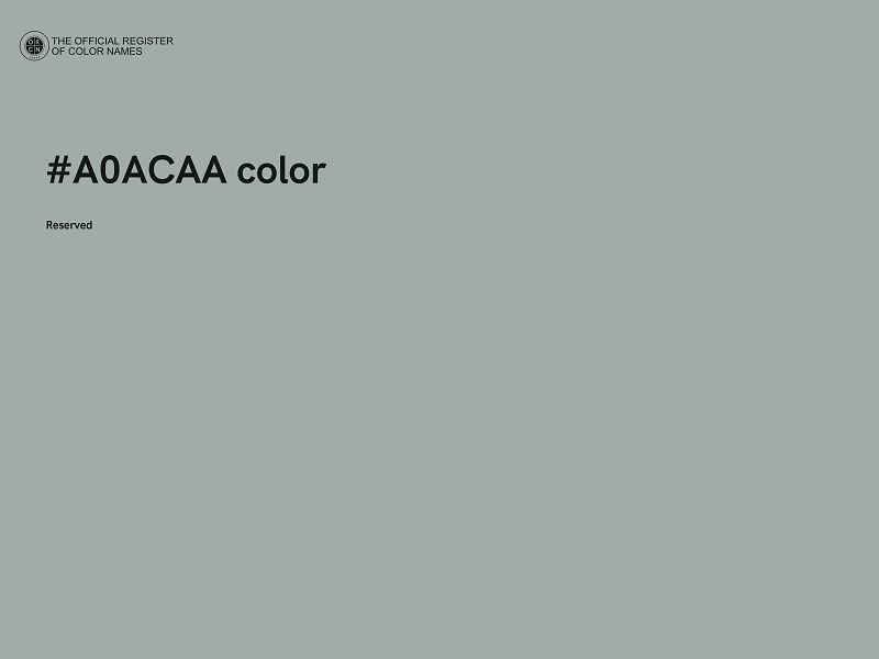 #A0ACAA color image