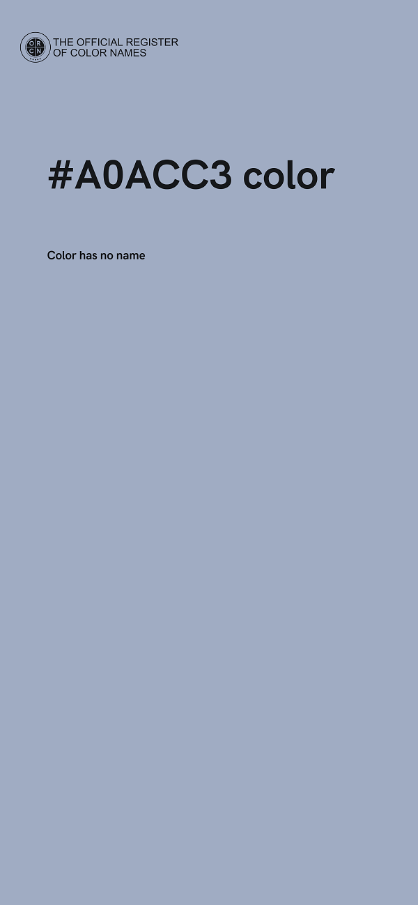 #A0ACC3 color image