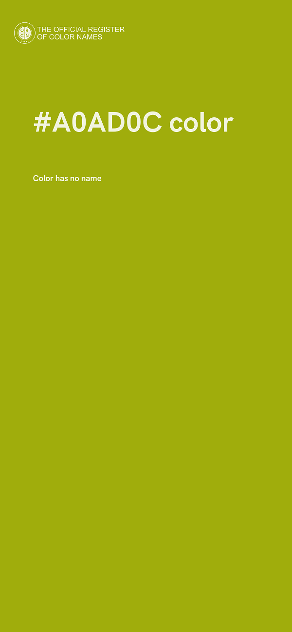 #A0AD0C color image