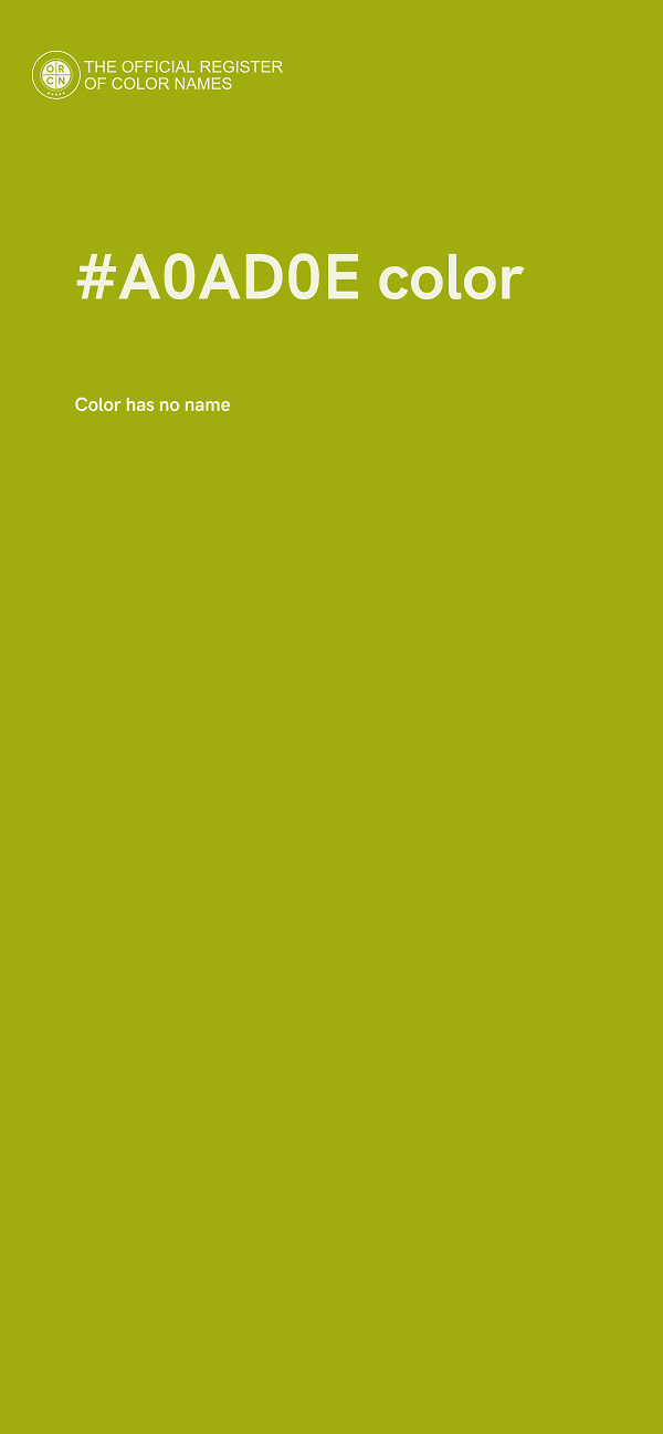 #A0AD0E color image