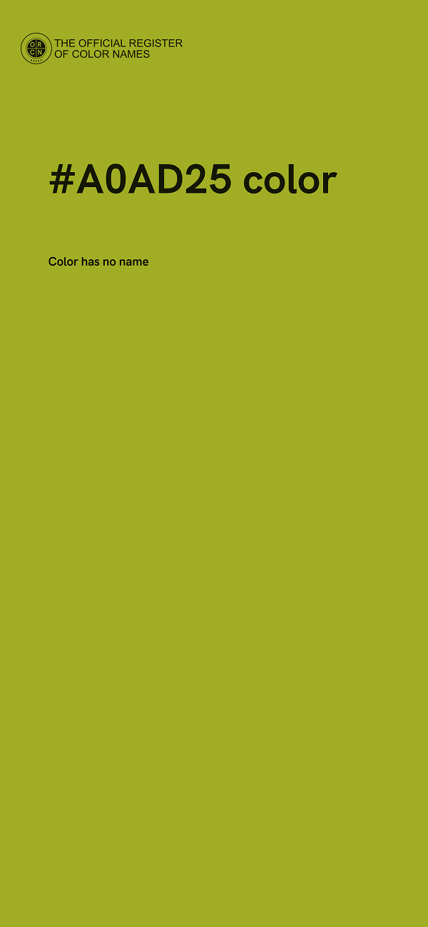 #A0AD25 color image