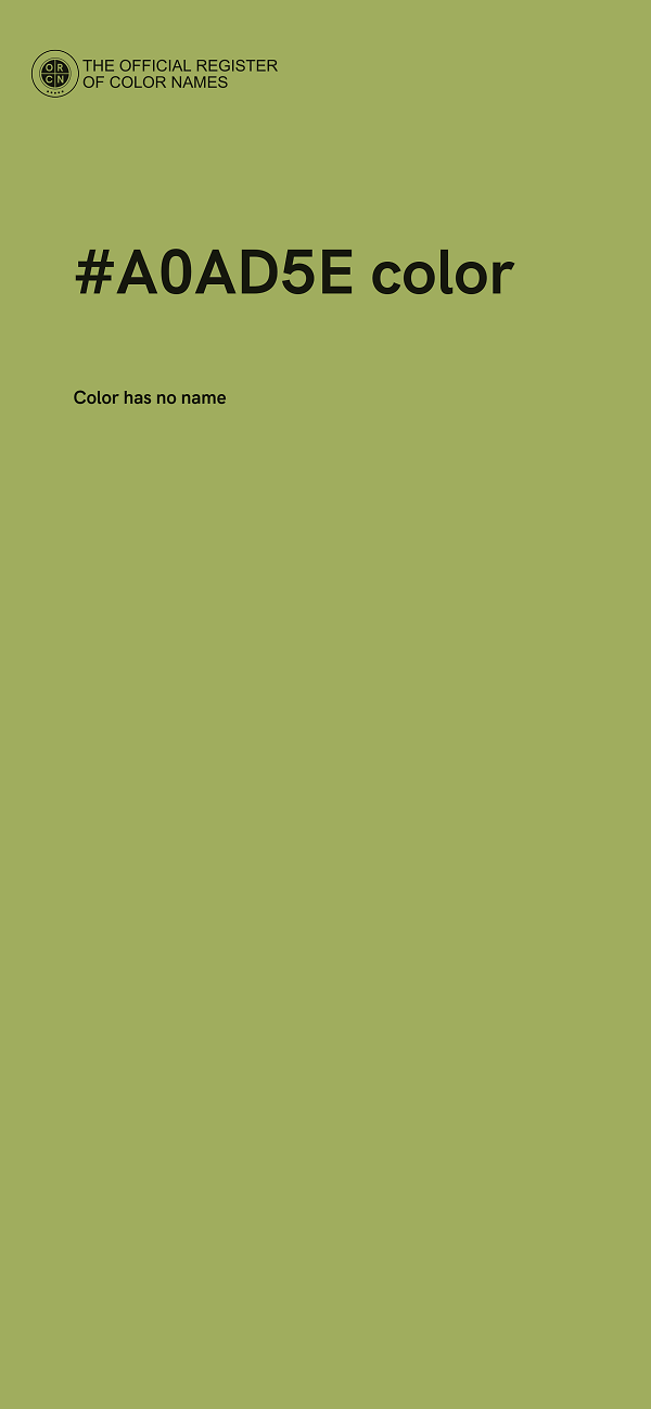 #A0AD5E color image