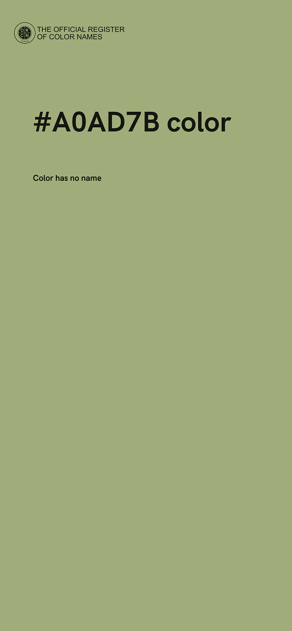#A0AD7B color image