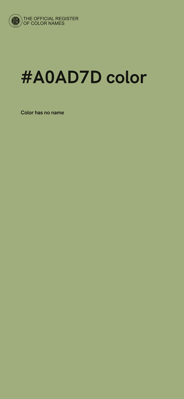 #A0AD7D color image