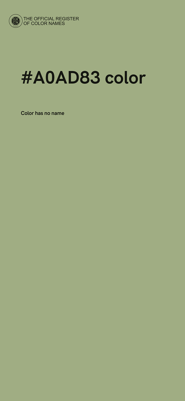 #A0AD83 color image