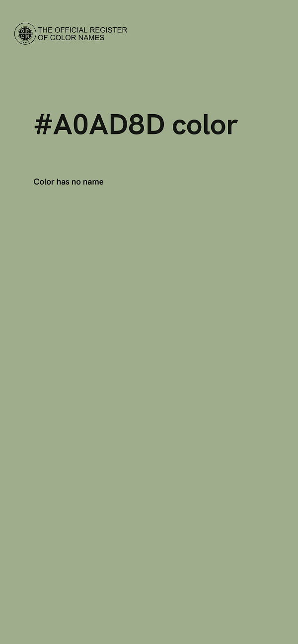 #A0AD8D color image