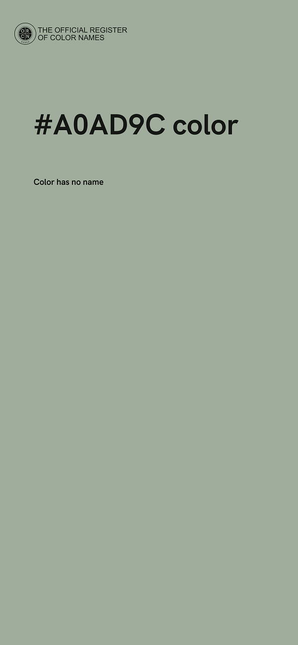 #A0AD9C color image