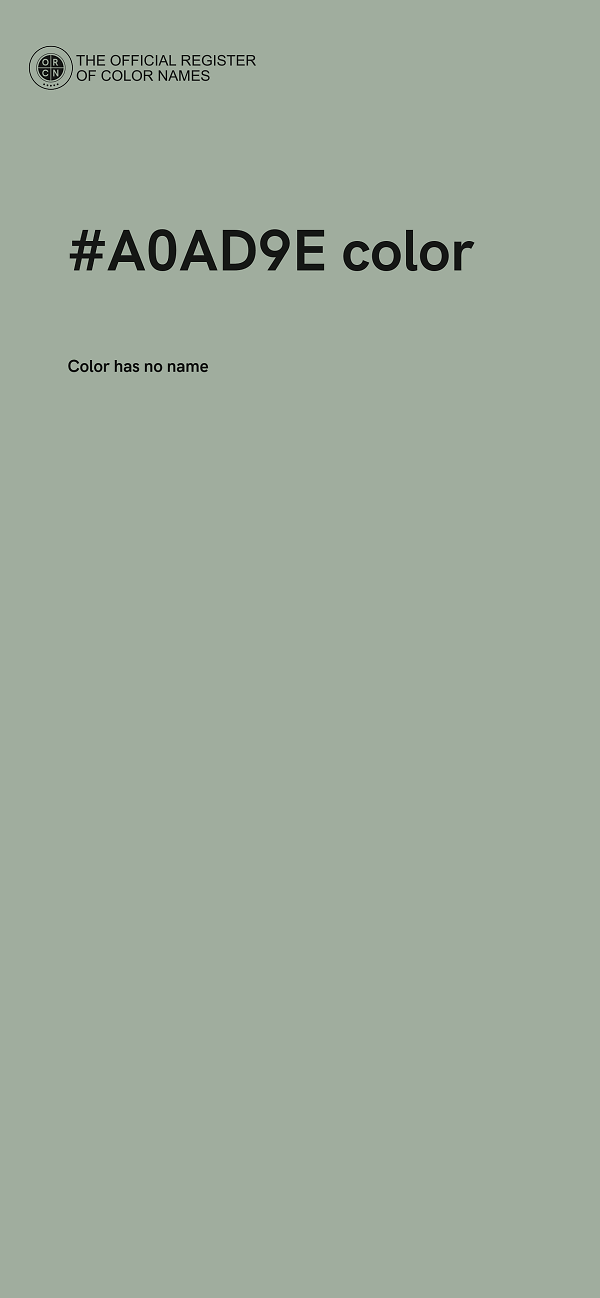 #A0AD9E color image