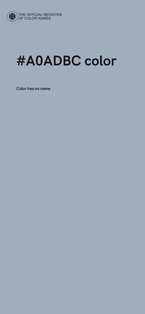 #A0ADBC color image