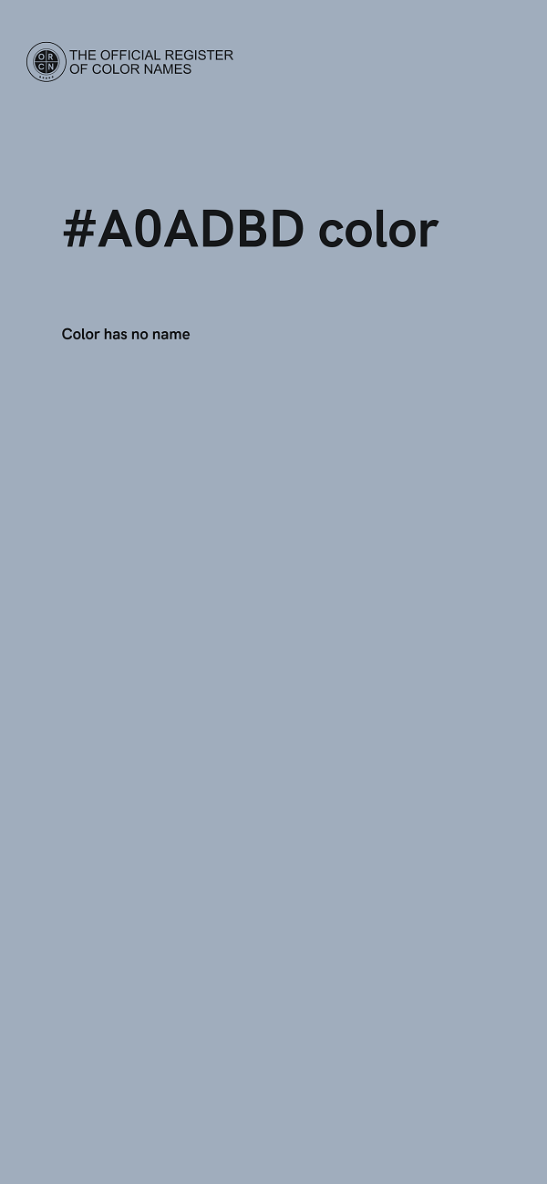 #A0ADBD color image
