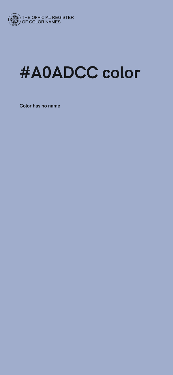 #A0ADCC color image