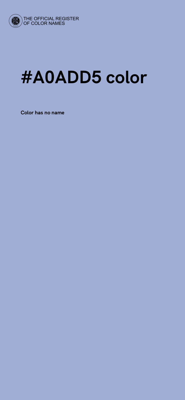 #A0ADD5 color image