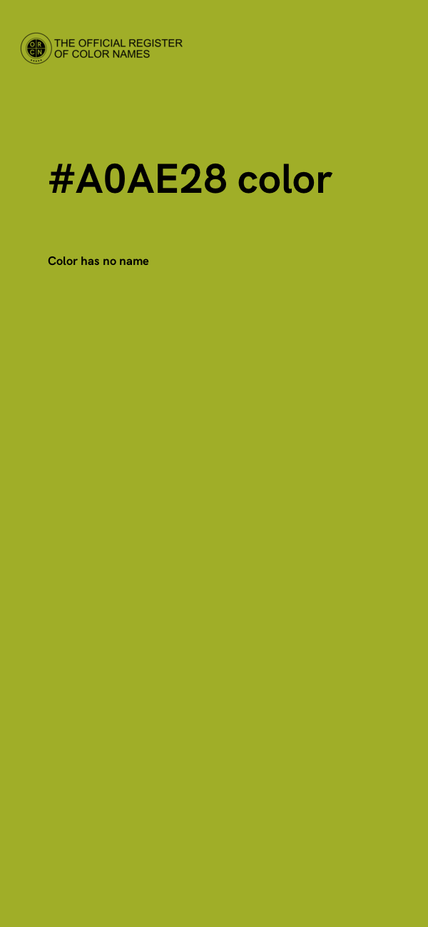 #A0AE28 color image