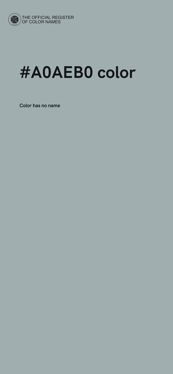 #A0AEB0 color image