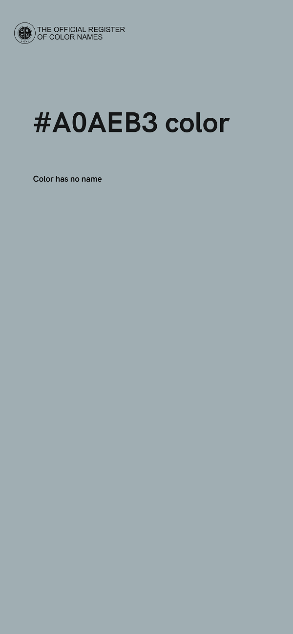 #A0AEB3 color image